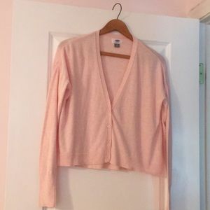 Old Navy pink cardigan